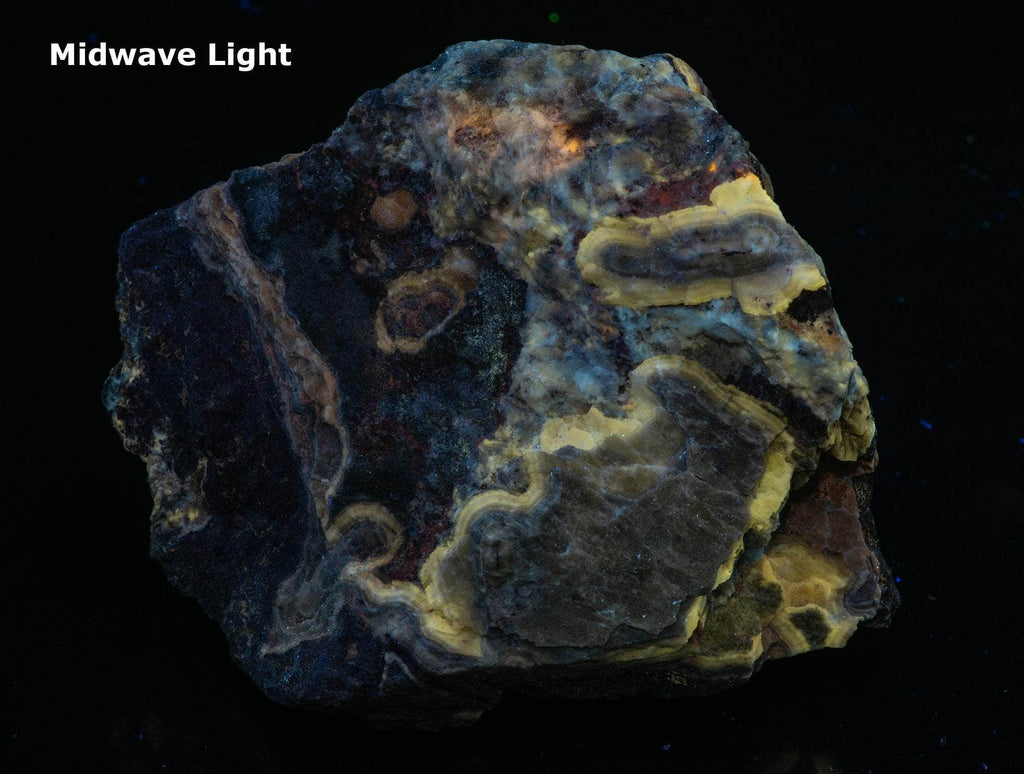 Calcite, Willemite, Unknowns - Puttapa Mine, Australia