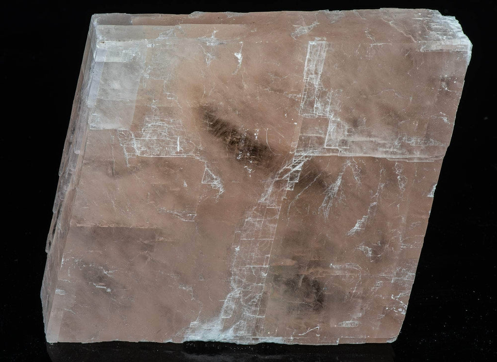 transparent pink calcite from Challenger Cave, Mexico.