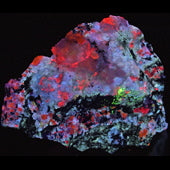 A "Fantasy Rock" which consists of tugtupite, sodalite, polylithionite from Greenland