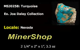 Bright blue turquoise from Nevada. Nevada is a turquoise mining mecca.