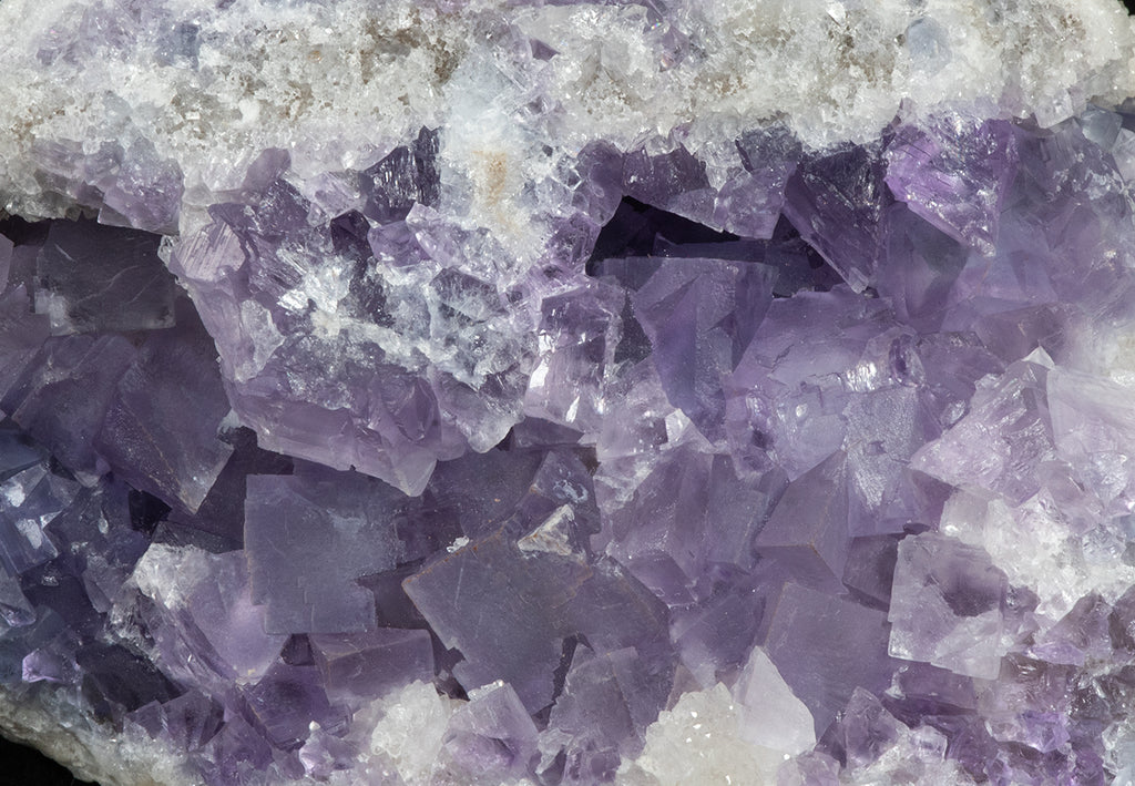 purple fluorite crystals