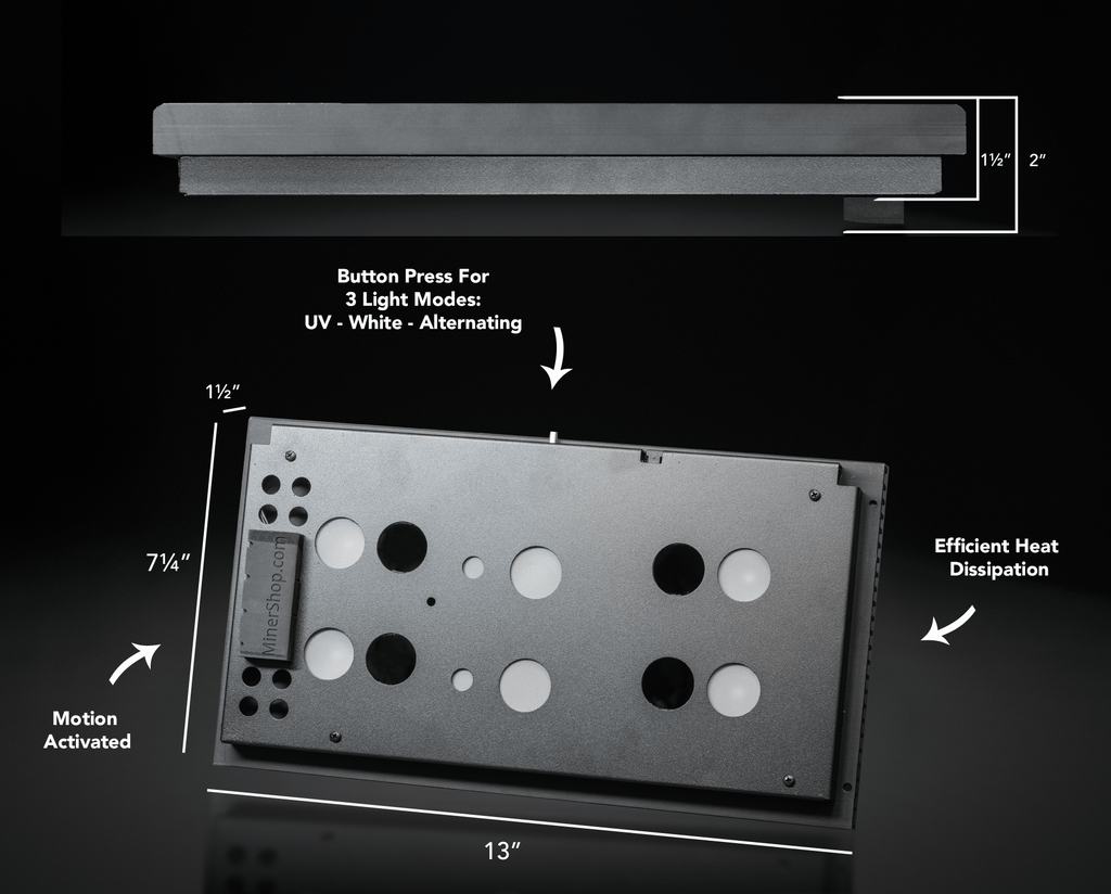 365nm uv light black light for yooperlite on black background