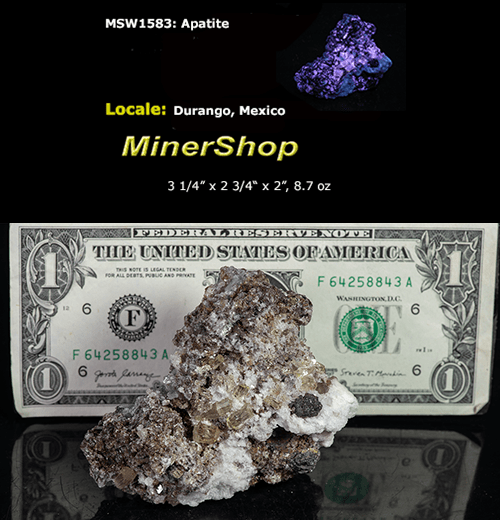 Green Apatite Crystals from Mexico