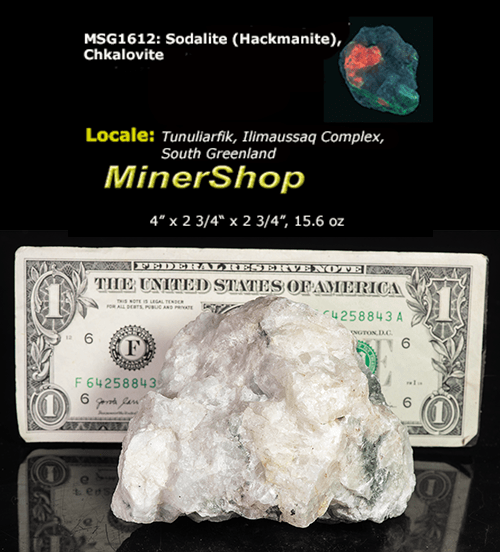 tenebrescent and fluorescent sodalite also known as hackmanite