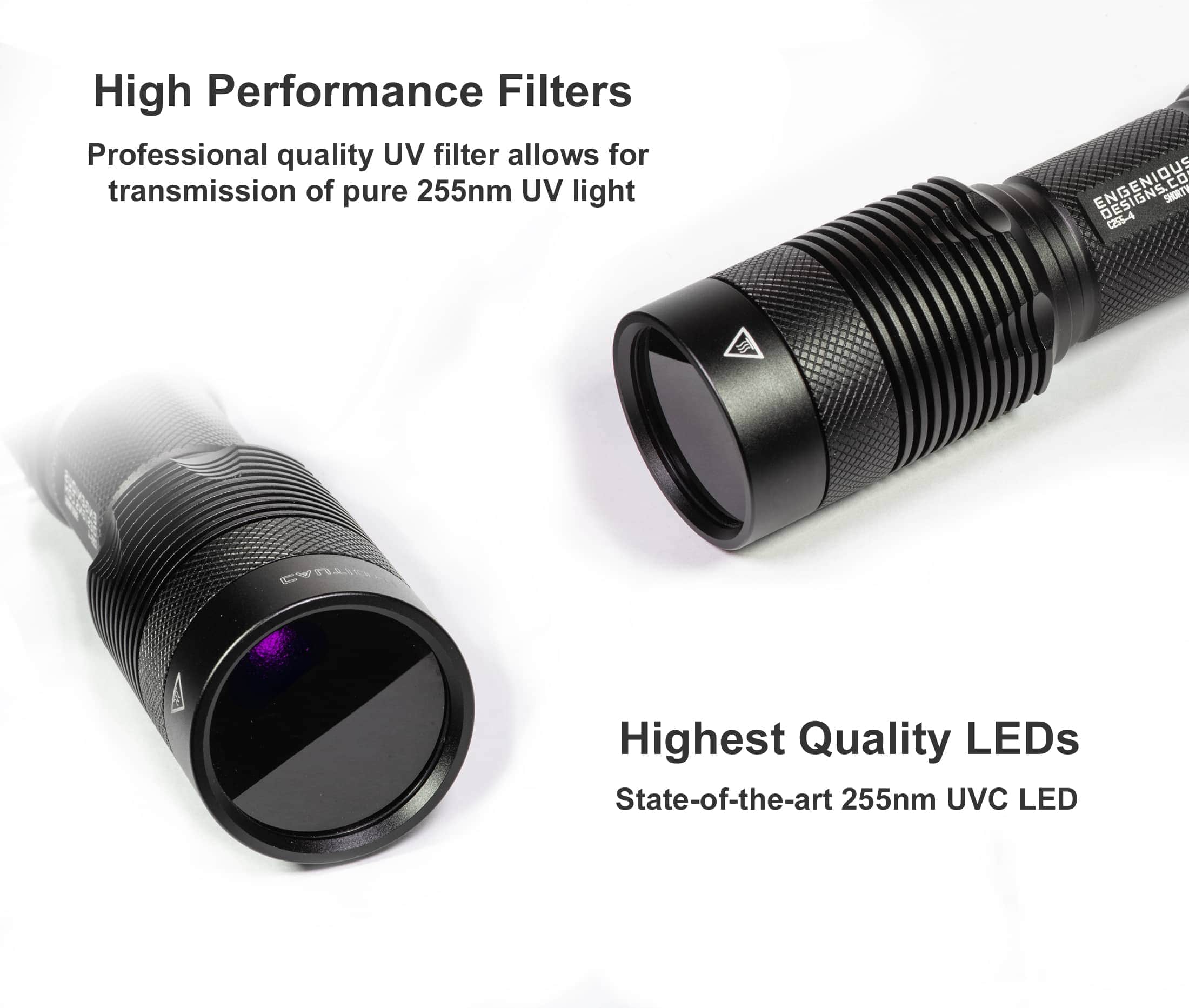 Short Point Flashlight Shortwave 255nm UV Flashlight for Rocks | MinerShop
