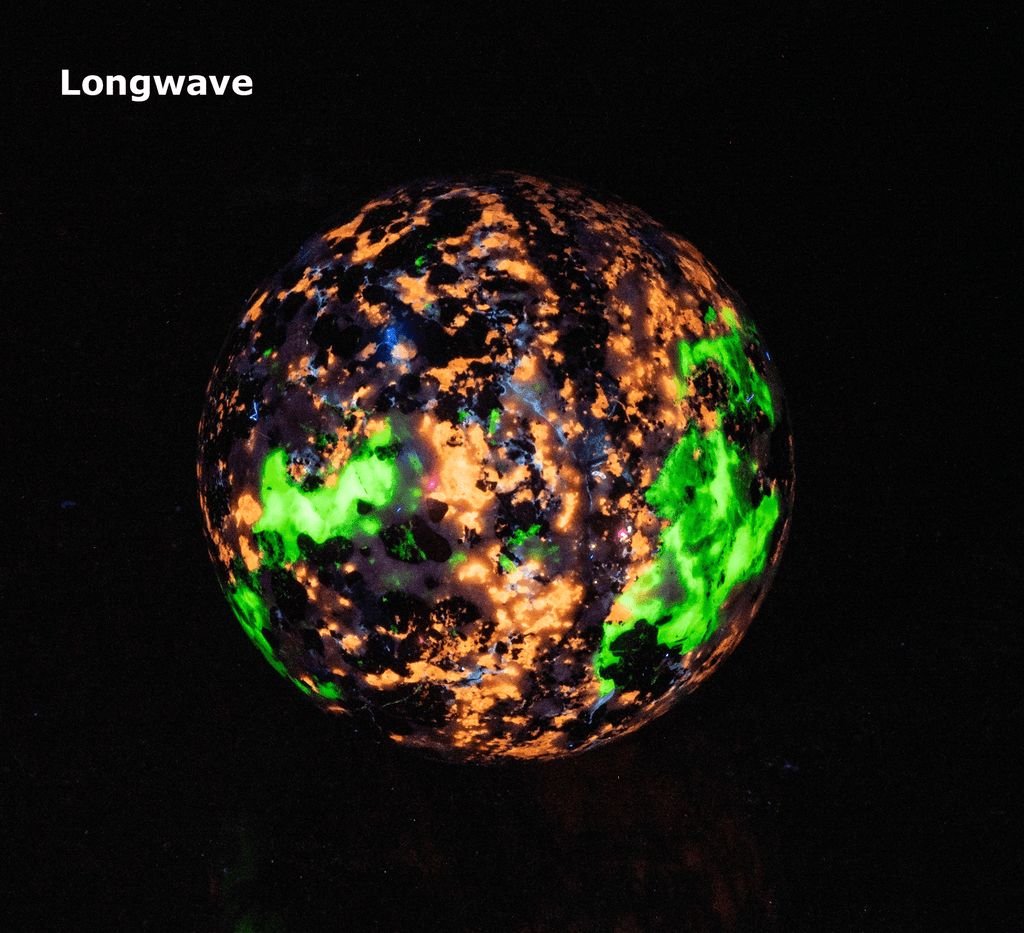 Willemite, Sphalerite Sphere from Sterling Hill Mine 