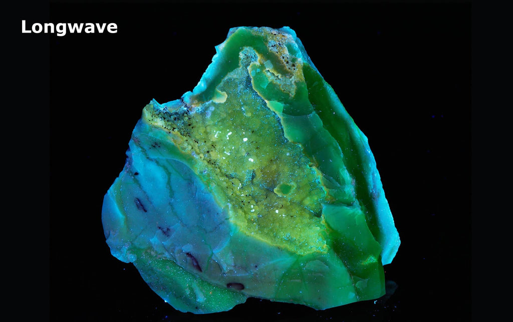 Beautifully bright green uv reactive piece of chalcedony