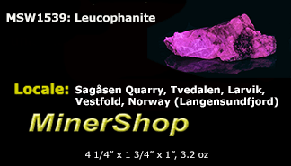 Rare Leucophanite from Norway