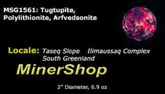 Tugtupite, Polylithionite Sphere from Greenland
