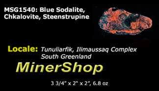 tenebrescent blue sodalite from greenland