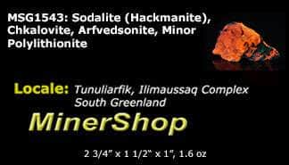 A deeply tenebrescent hackmanite sodalite specimen