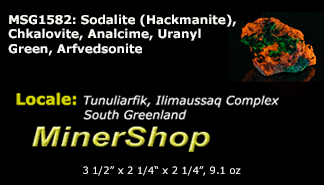 tenebrescent and fluorescent sodalite from greenland