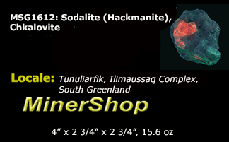 tenebrescent and fluorescent sodalite also known as hackmanite