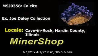 fluorescent calcite from cave-in-rock