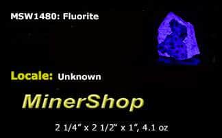 A piece of purple fluorite