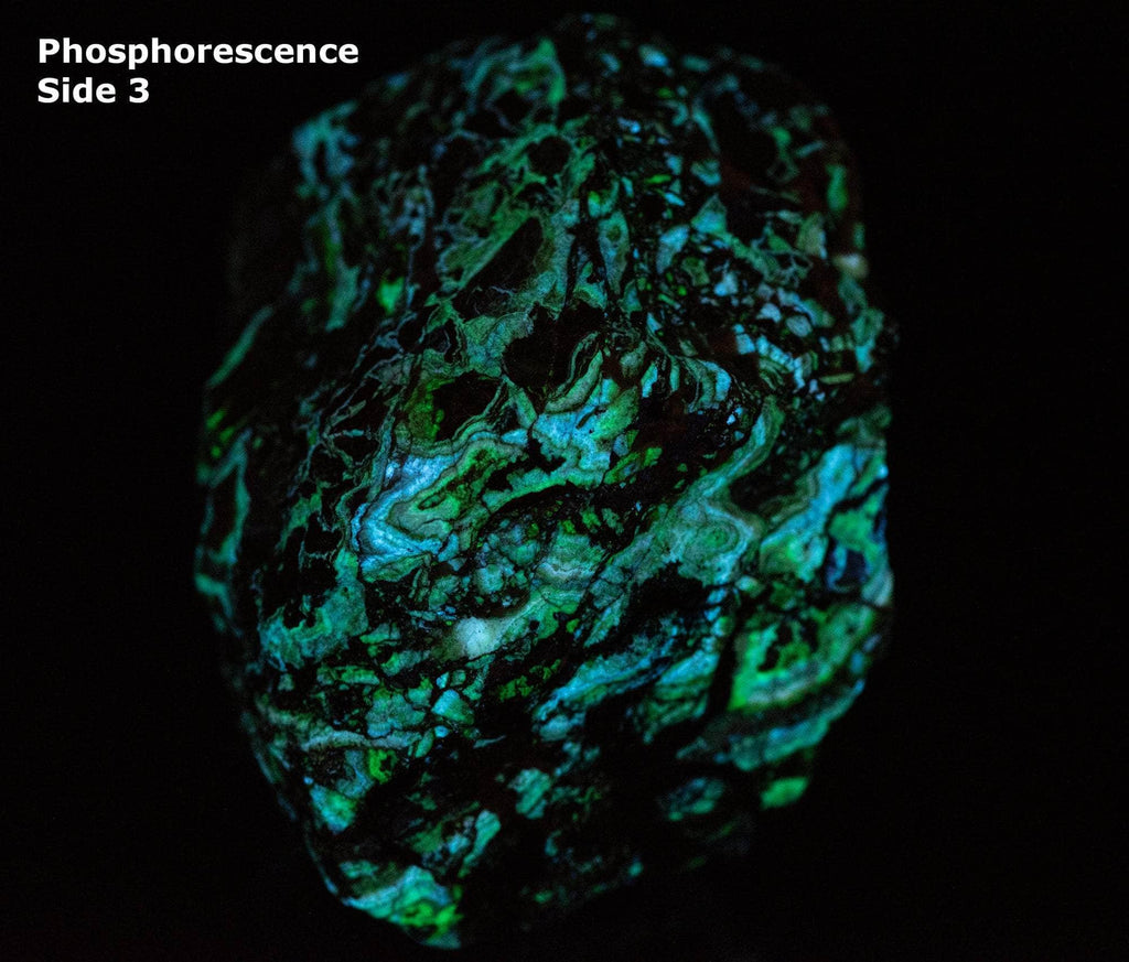Phosphorescent Willemite, Calcite and Unknowns from Australia