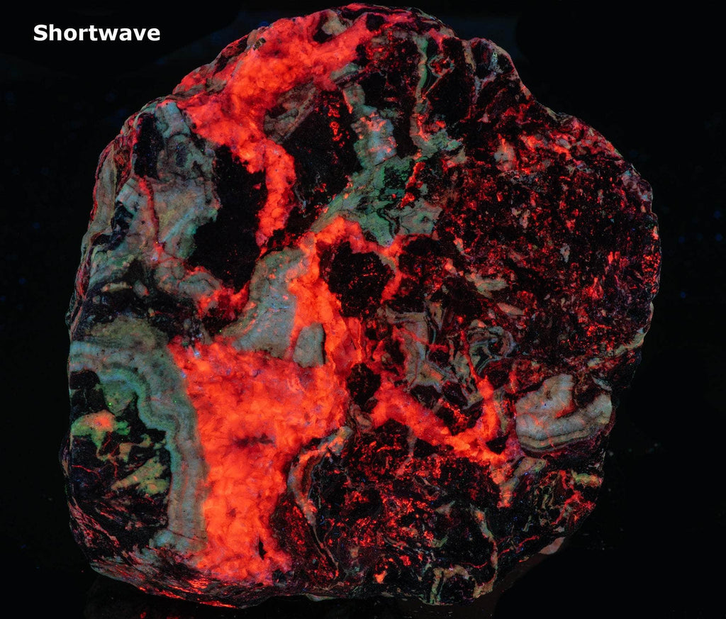 Phosphorescent Willemite, Calcite and Unknowns from Australia