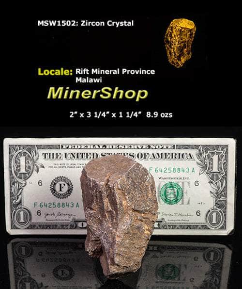 large zircon crystal from malawi