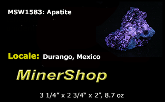 Green Apatite Crystals from Mexico