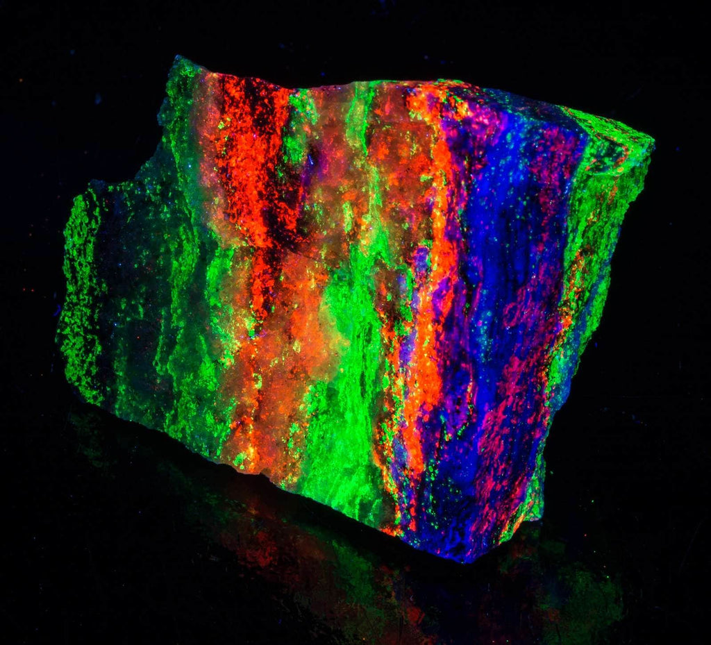 A mineral of Calcite, Willemite, Hardystonite from Franklin, New Jersey