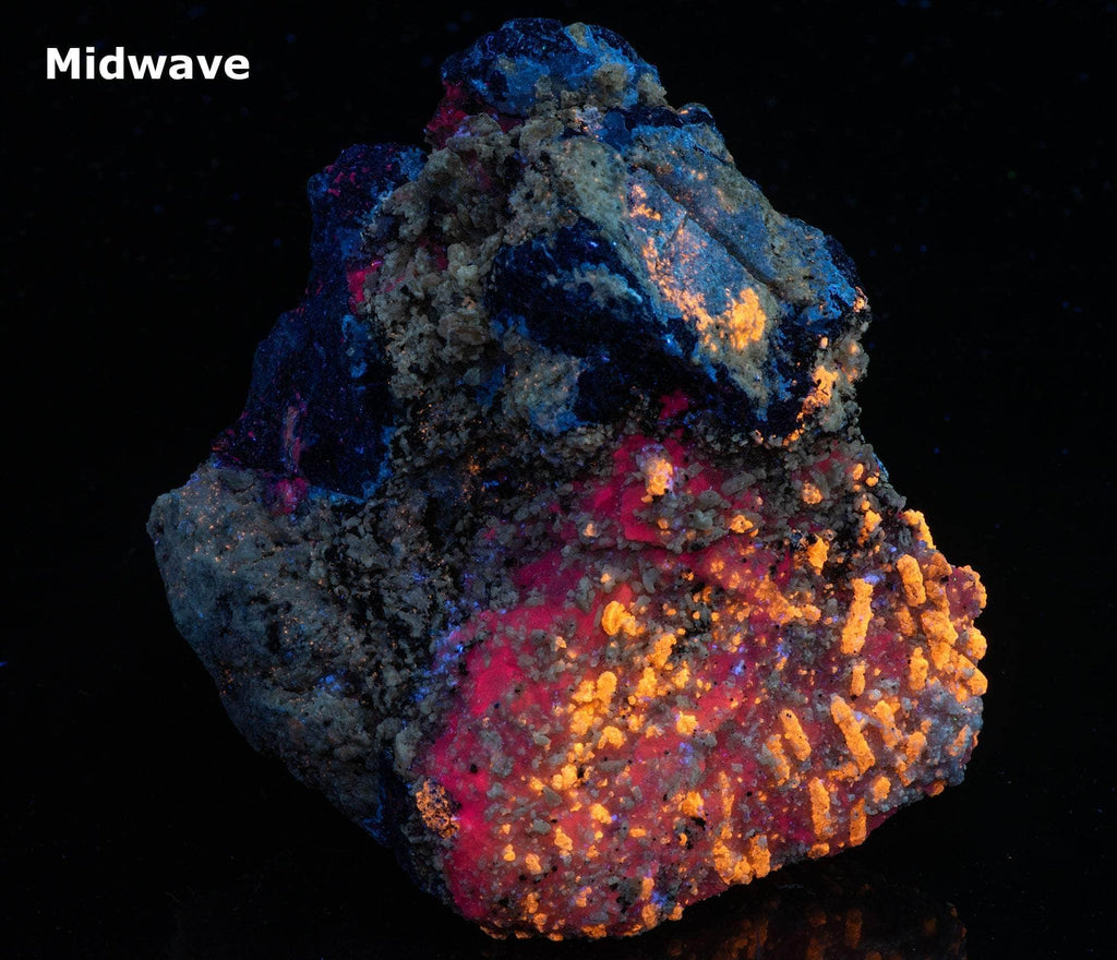 Phlogopite, Calcite, Diopside, Blue Lazurite from Afghanistan