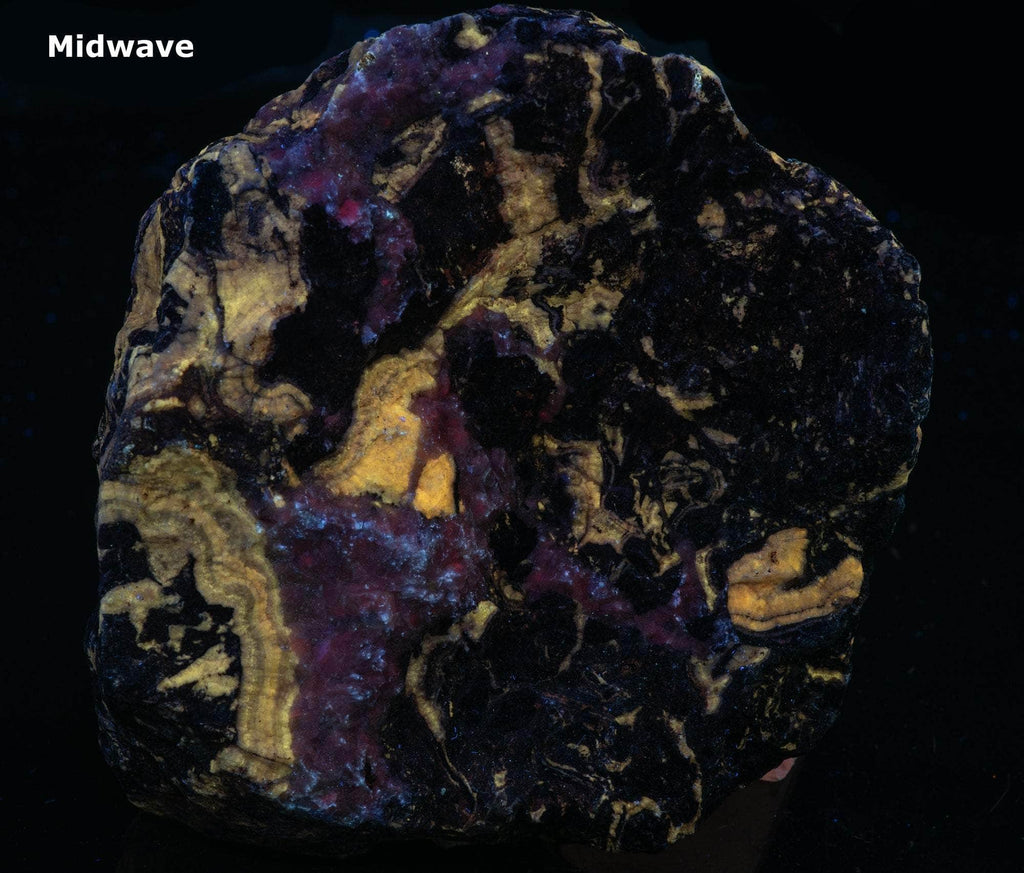 Phosphorescent Willemite, Calcite and Unknowns from Australia