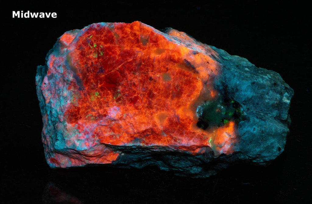 A deeply tenebrescent hackmanite red sodalite specimen from Greenland