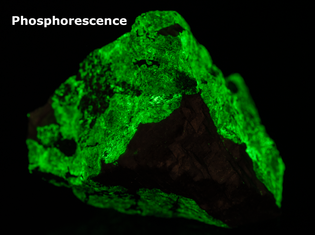 Fluorescent Willemite, Calcite from Franklin, New Jersey