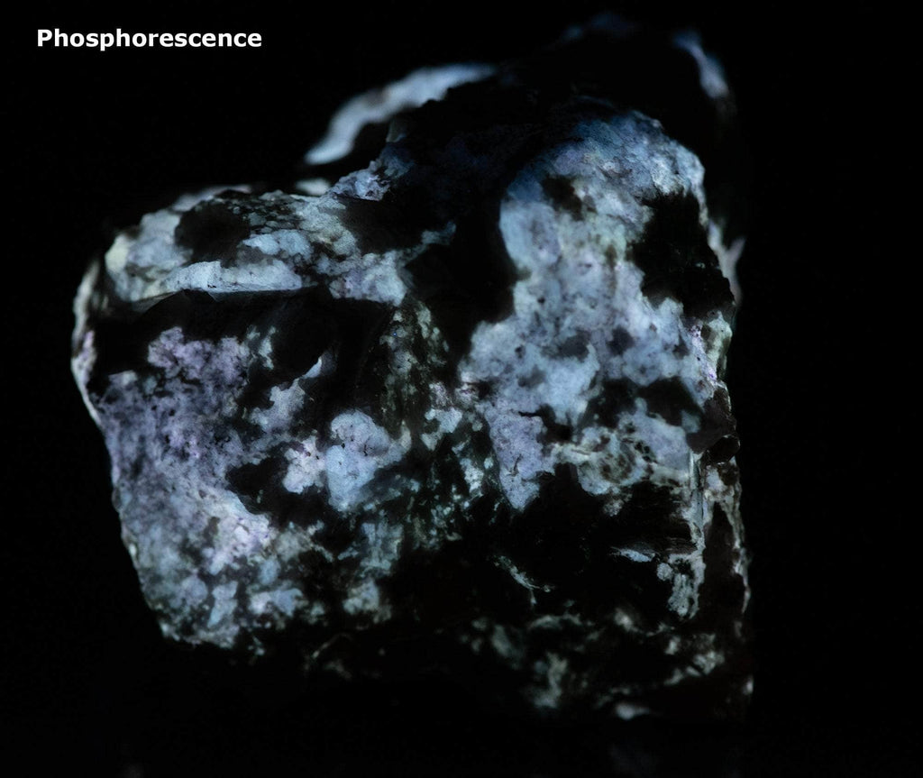Tenebrescent Hackmanite, Calcite, Phlogopite from Afghanistan