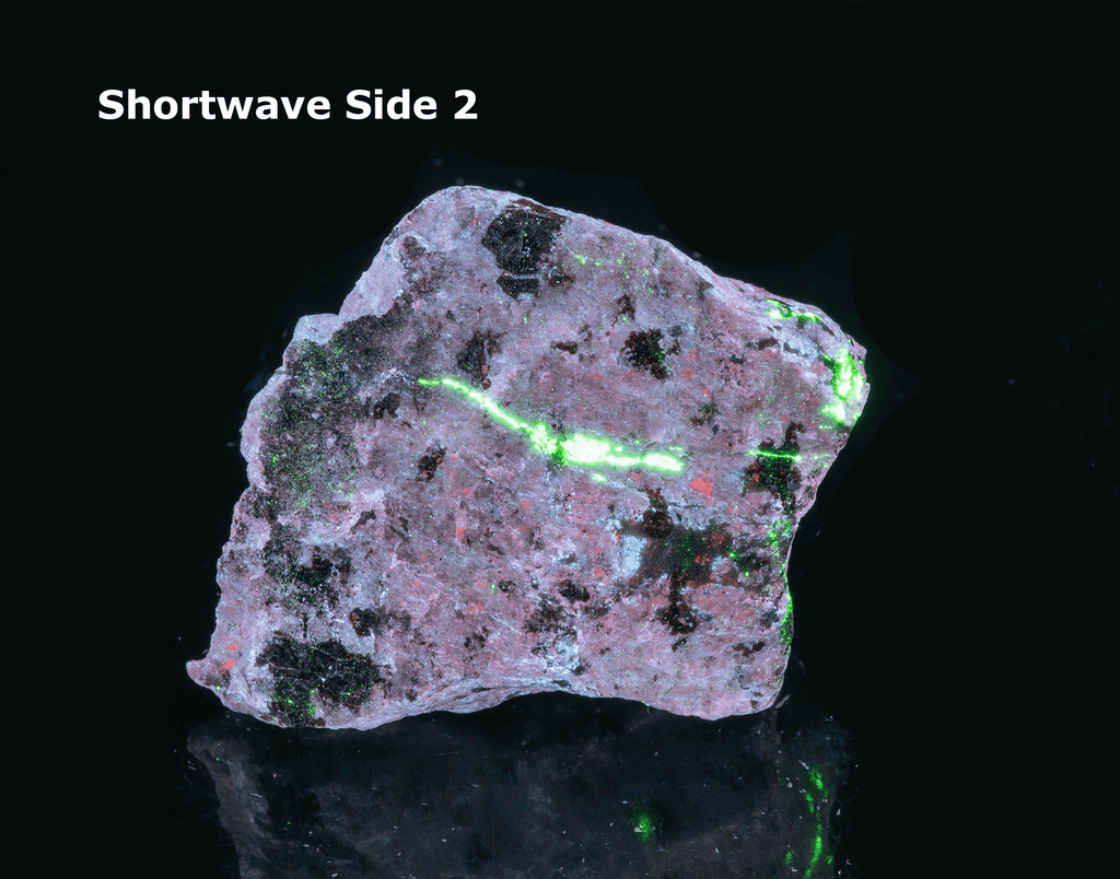 rare margarosanite fluorescent willemite prehnite from franklin mine new jersey