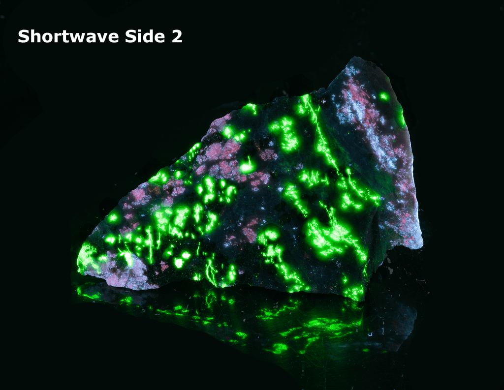 rare margarosanite fluorescent willemite prehnite from franklin mine new jersey
