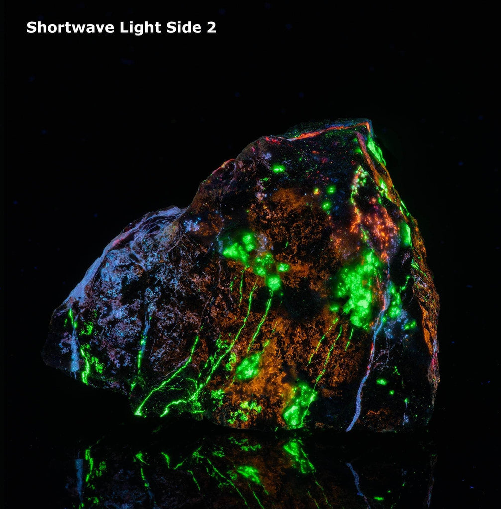 Rare Margarosanite, Xonotlite, Axinite, Clinohedrite, Calcite, Willemite from Franklin Mine, New Jersey, USA