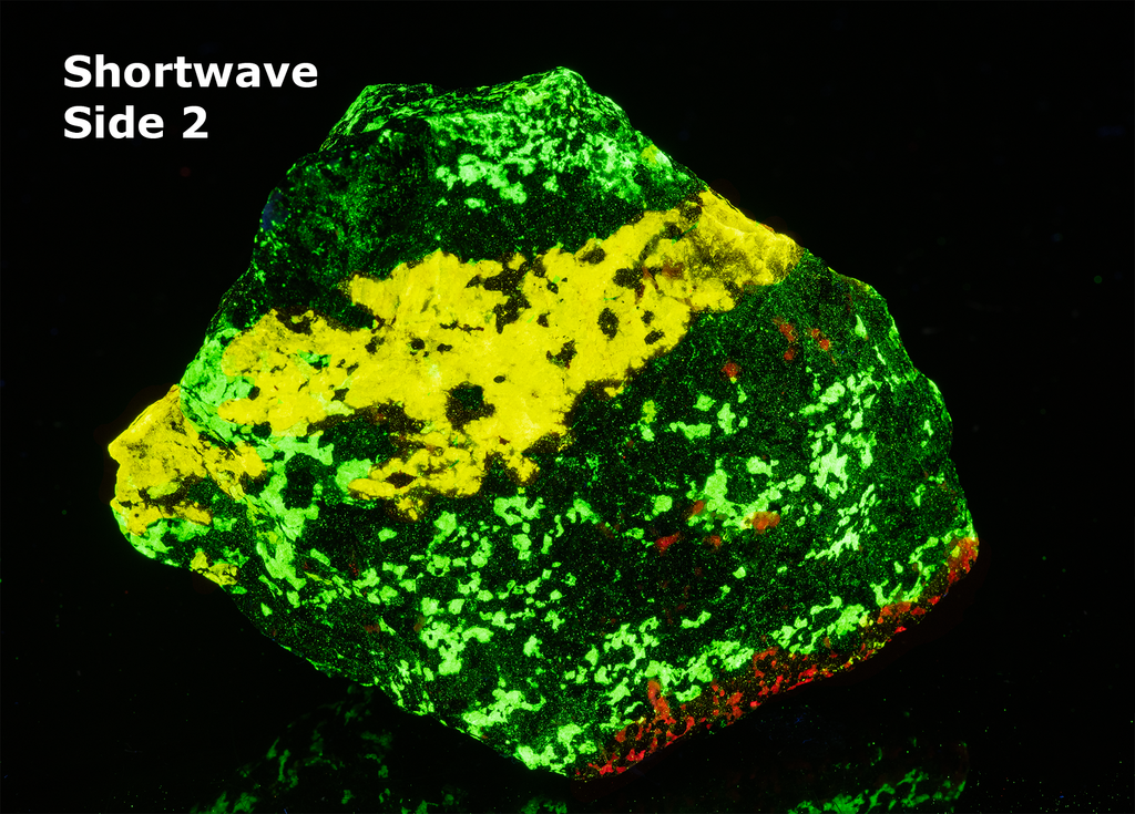 Esperite, Willemite, Calcite from Franklin, New Jersey