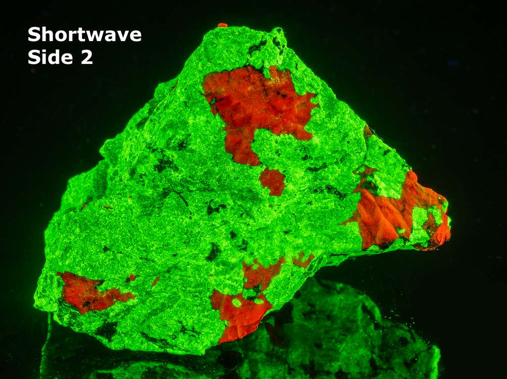 Fluorescent Willemite, Calcite from Franklin, New Jersey