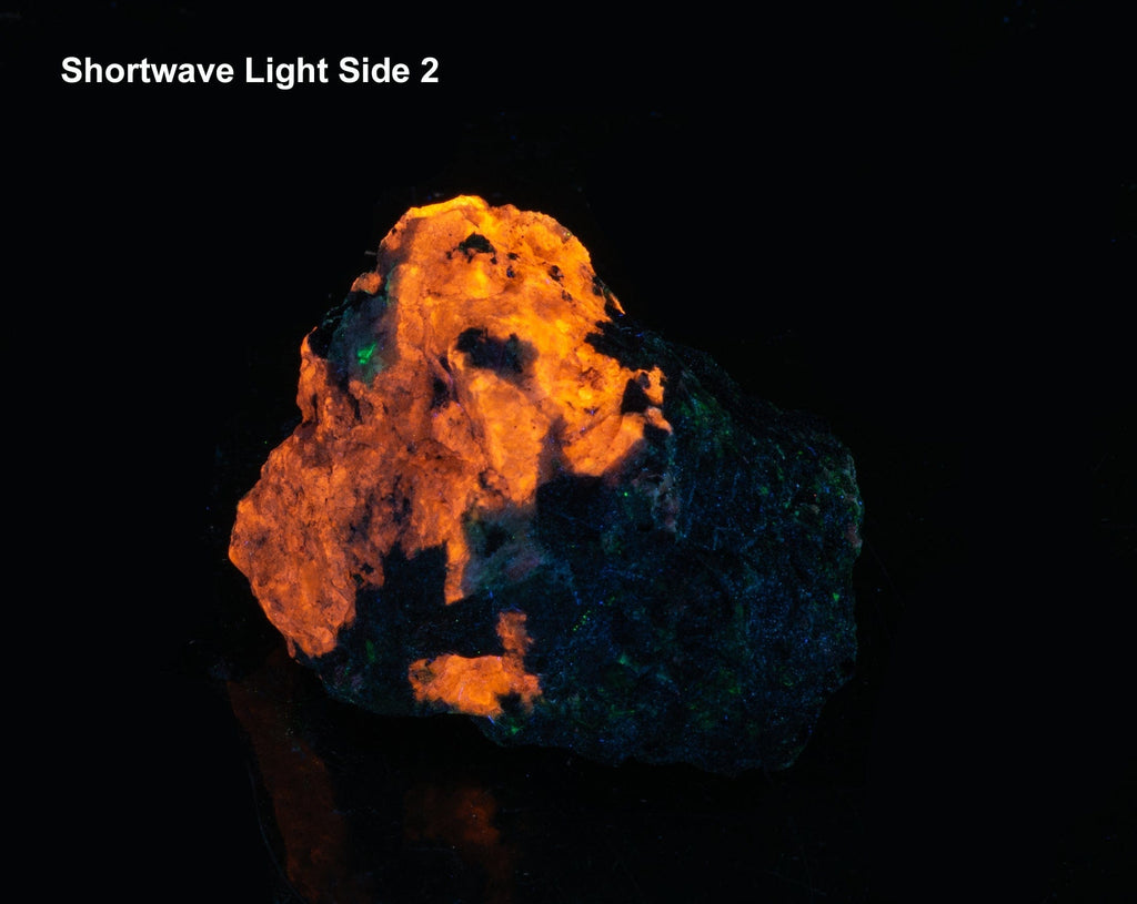 A piece of green sodalite brightly fluorescent under all wavelengths. 