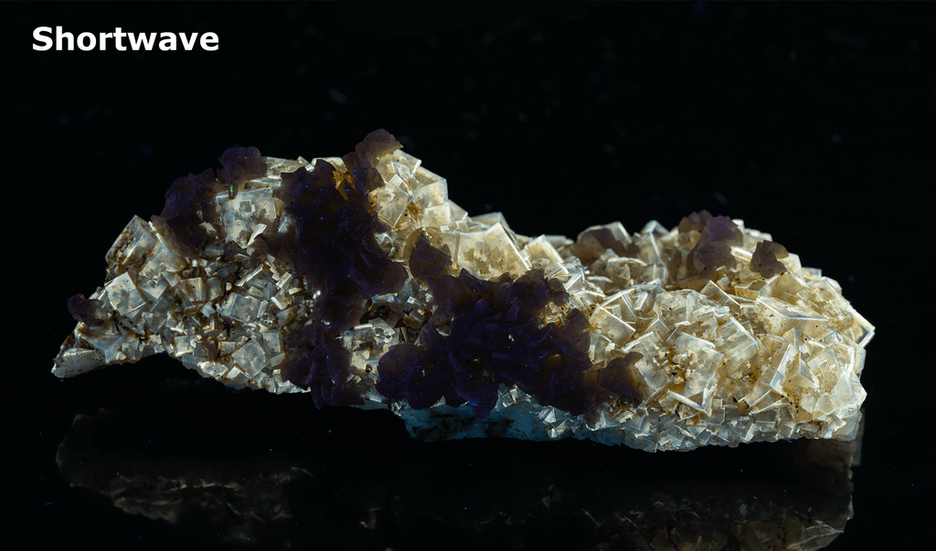 fluorescent yellow fluorite crystals from spain