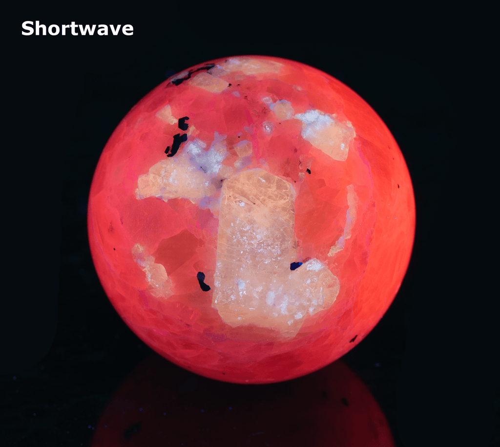 Marialite Scapolite, Calcite Sphere with Tenebrescence