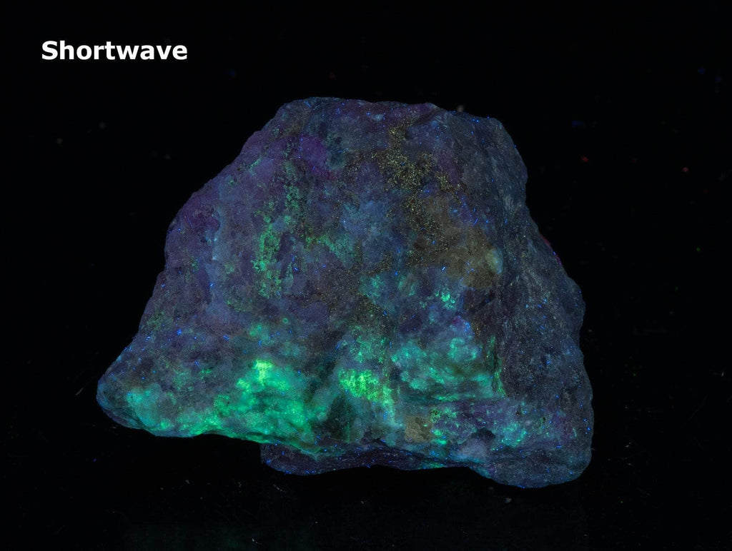 Tenebrescent hackmanite from Afghanistan.