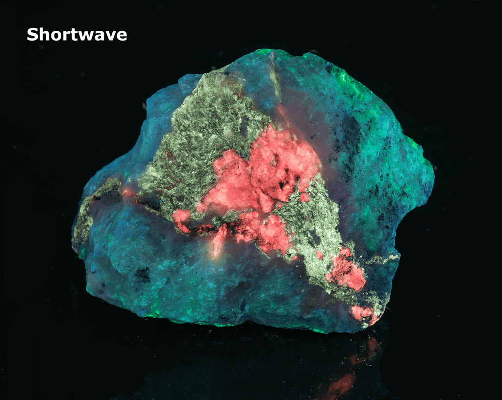 A mineral specimen that features rich polylithionite, tugtupite and chkalovite.