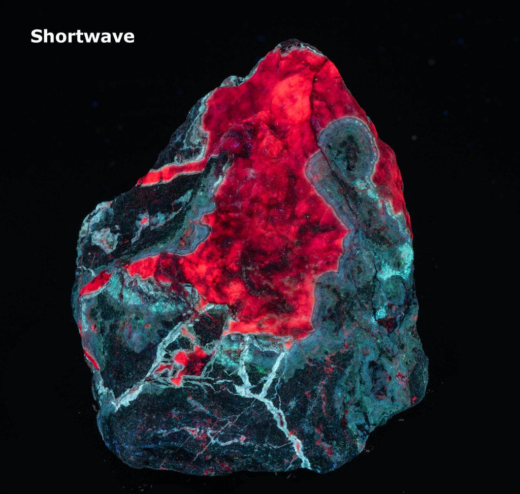 phosphorescent willemite and calcite from puttapa mine, australia