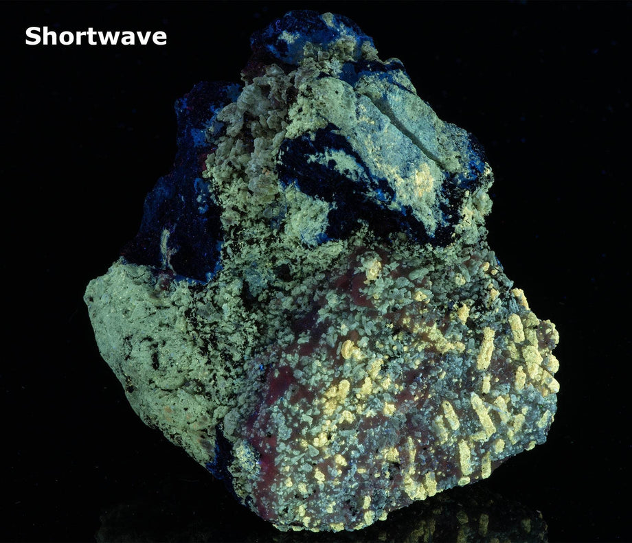 Phlogopite, Calcite, Diopside, Blue Lazurite from Afghanistan