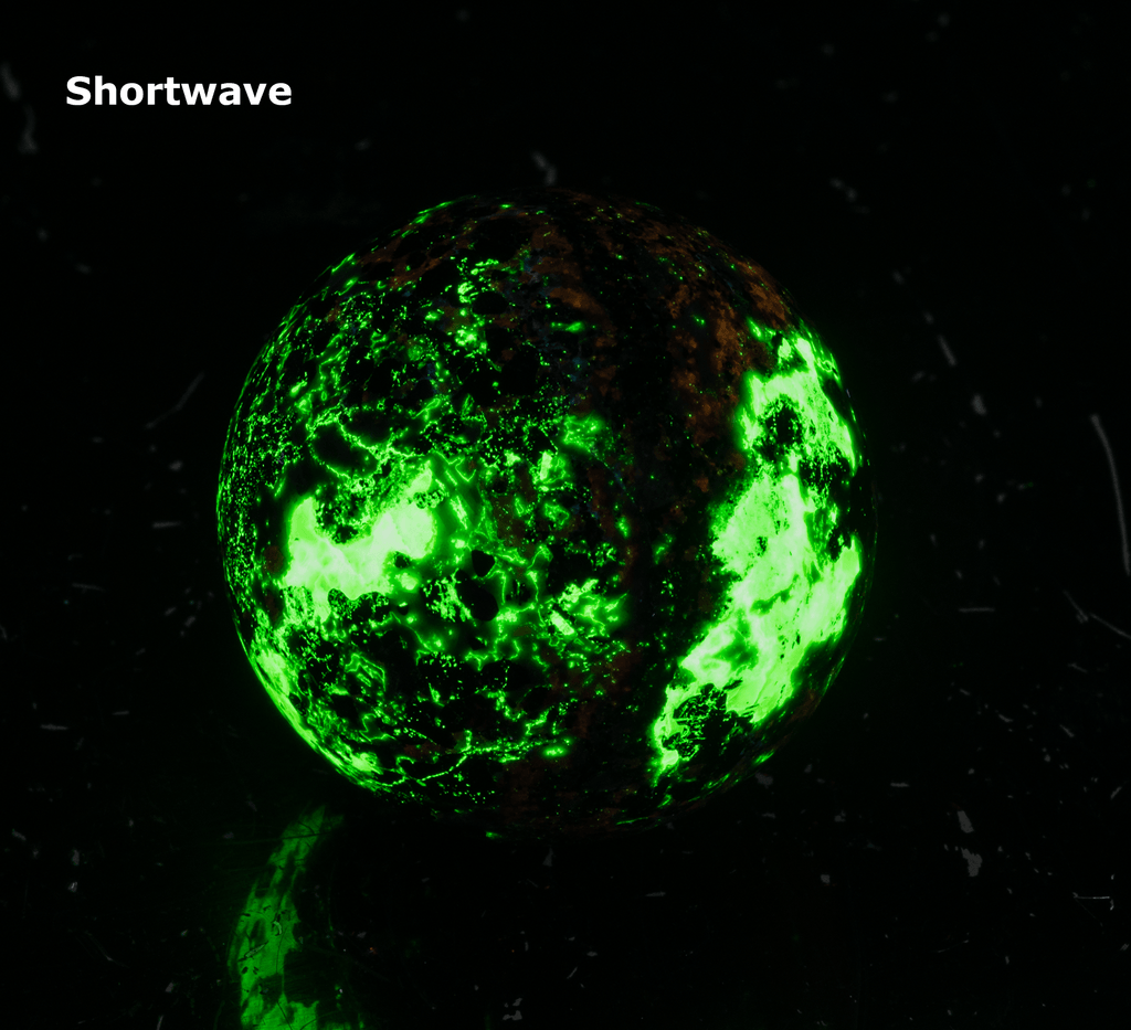 Willemite, Sphalerite Sphere from Sterling Hill Mine 