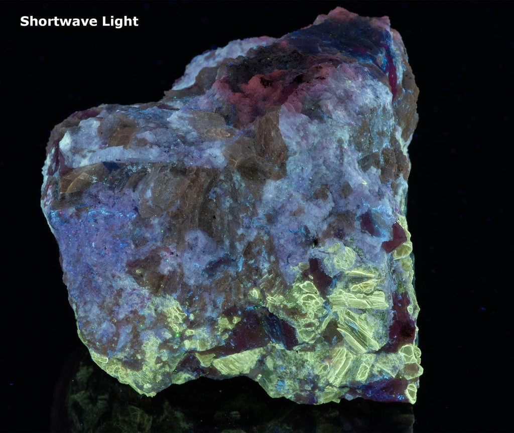 Tenebrescent Hackmanite, Calcite, Phlogopite from Afghanistan