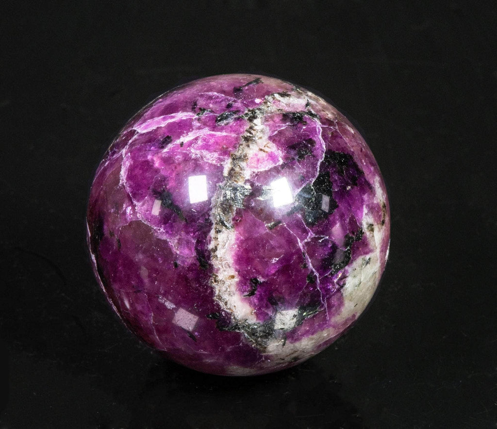Fluorescent Sodalite Sphere, Very Tenebrescent
