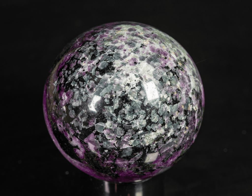 Very Rare Sodalite (Hackmanite), Leucophanite Sphere from Greenland