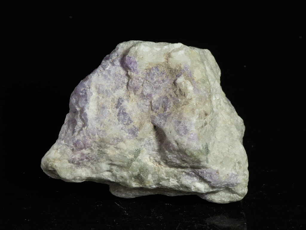 Tenebrescent hackmanite from Afghanistan.