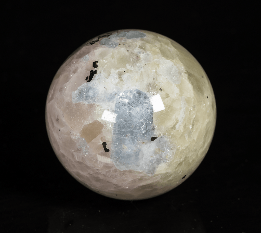 Marialite Scapolite, Calcite Sphere with Tenebrescence