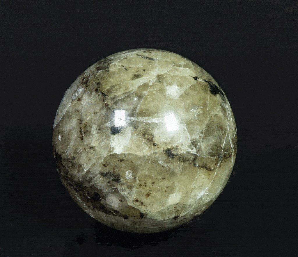Fluorescent Sodalite Sphere, Very Tenebrescent