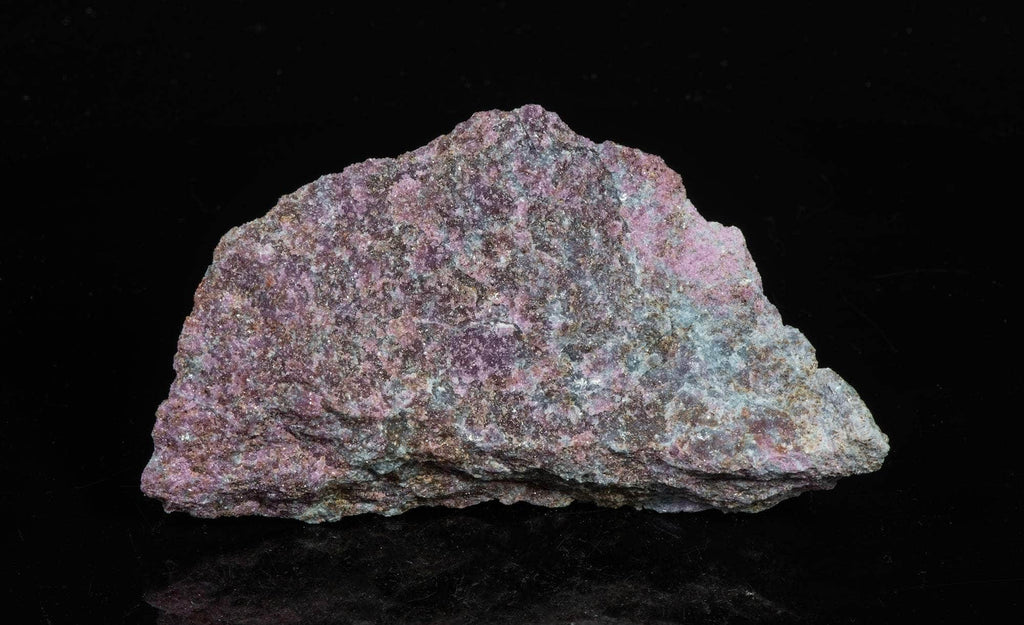 Bright red fluorescent ruby under longwave UV light