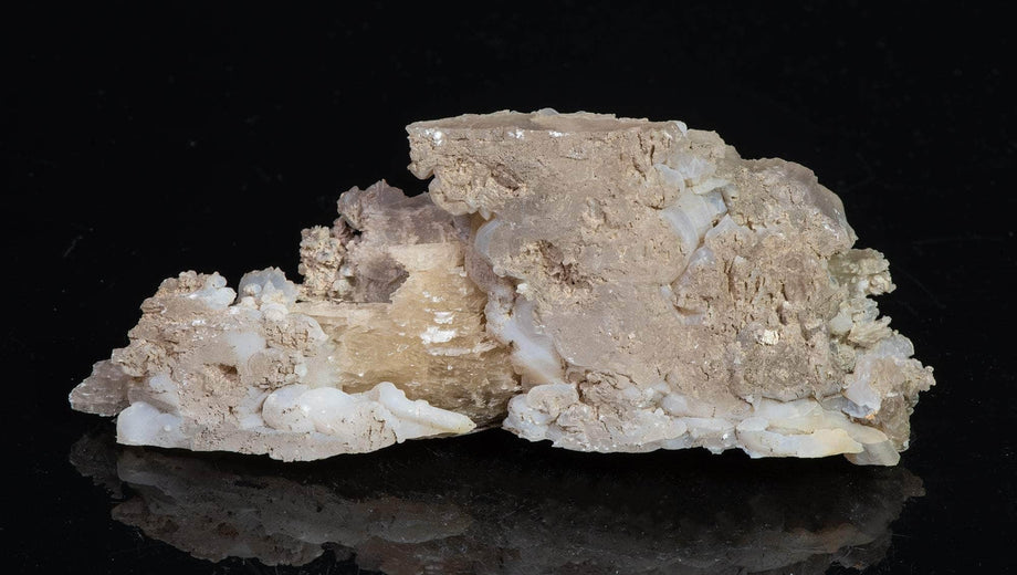 Fluorescent chalcedony replacing gypsum specimen. – MinerShop